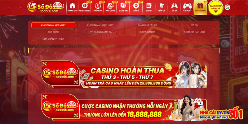 Hàng ngàn khuyến mãi hấp dẫn tại SODO66 đang chờ bạn!!! Hàng ngàn khuyến mãi hấp dẫn tại SODO66 đang chờ bạn!!!